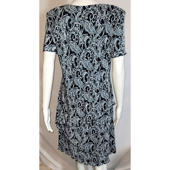 Connected Apparel Asymmetrical Layered Dress - Size 12 - Picture 4 of 9